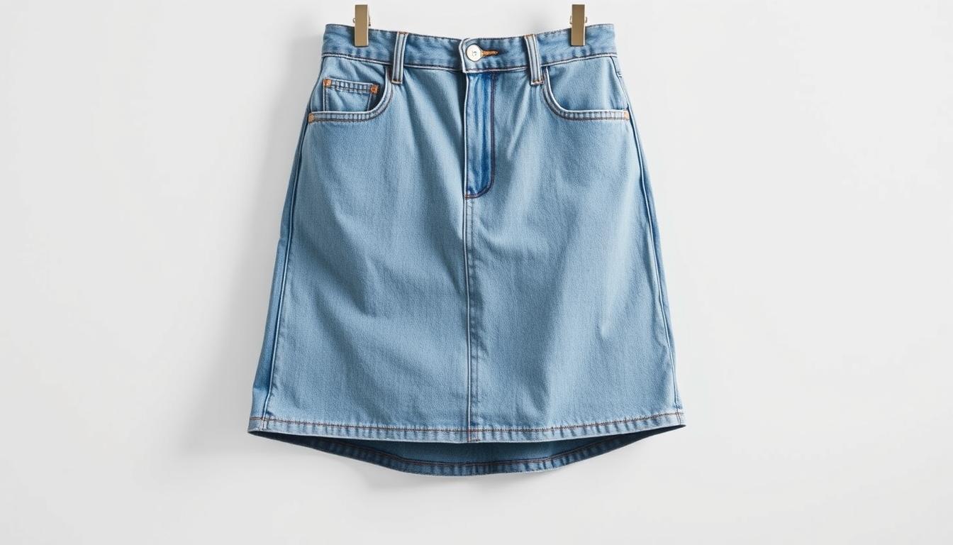 minimalistic straight jean skirts | effortless elegance
